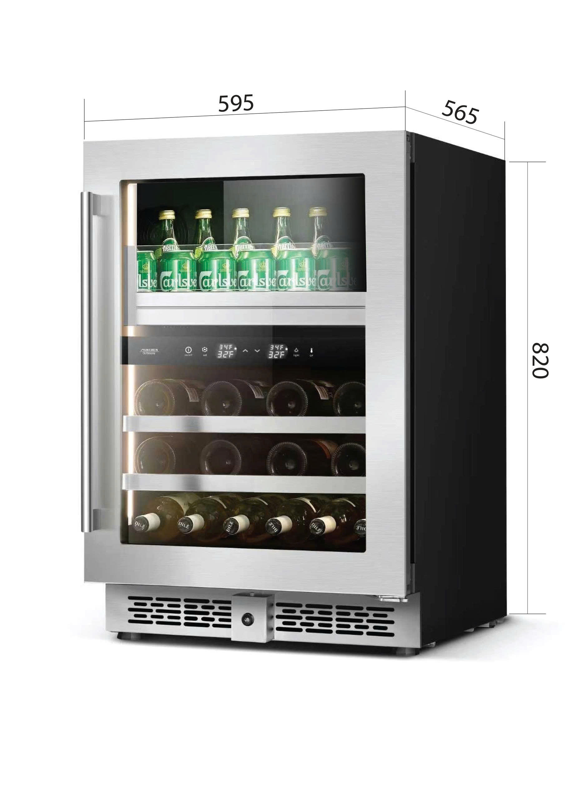 Tủ làm lạnh kết hợp vang MWB082DZ (nhiệt độ từ 1℃ -~20 chai vang & 20 lon bia 500ml)
